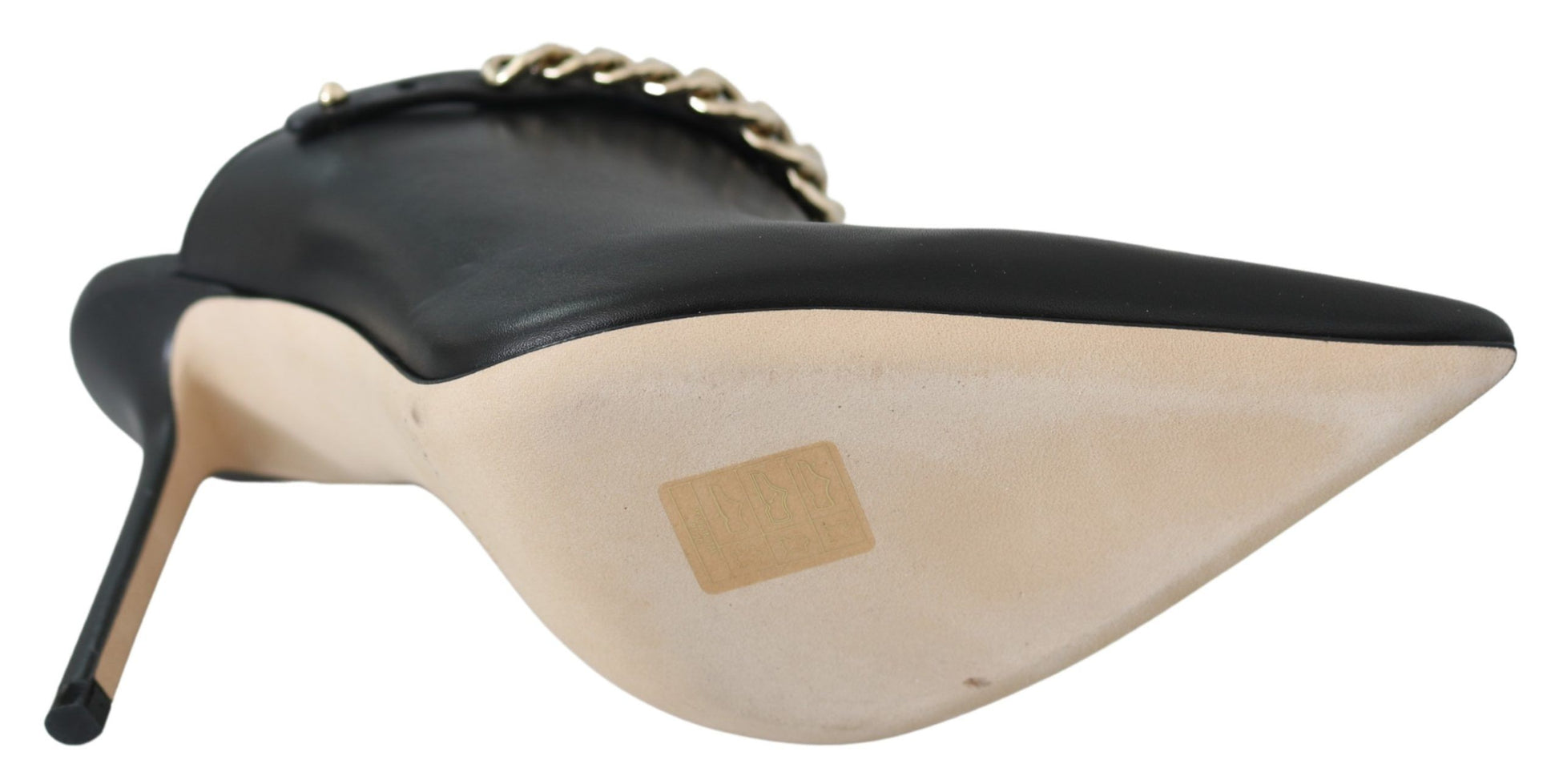 Jimmy Choo Elegant Black Gold Leather Pumps - Ginchy