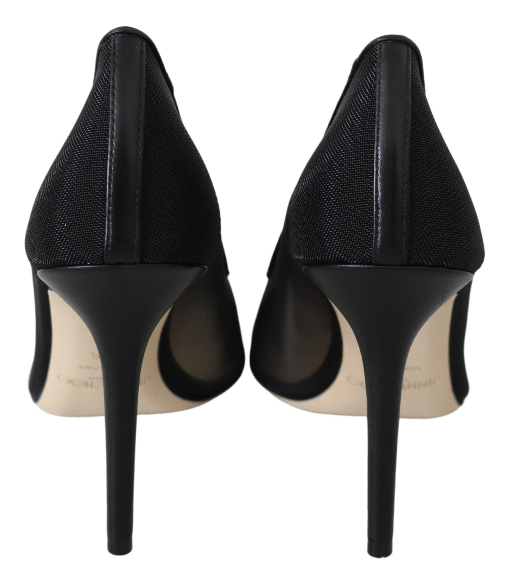 Jimmy Choo Elegant Black Mesh Crystal Pumps - Ginchy
