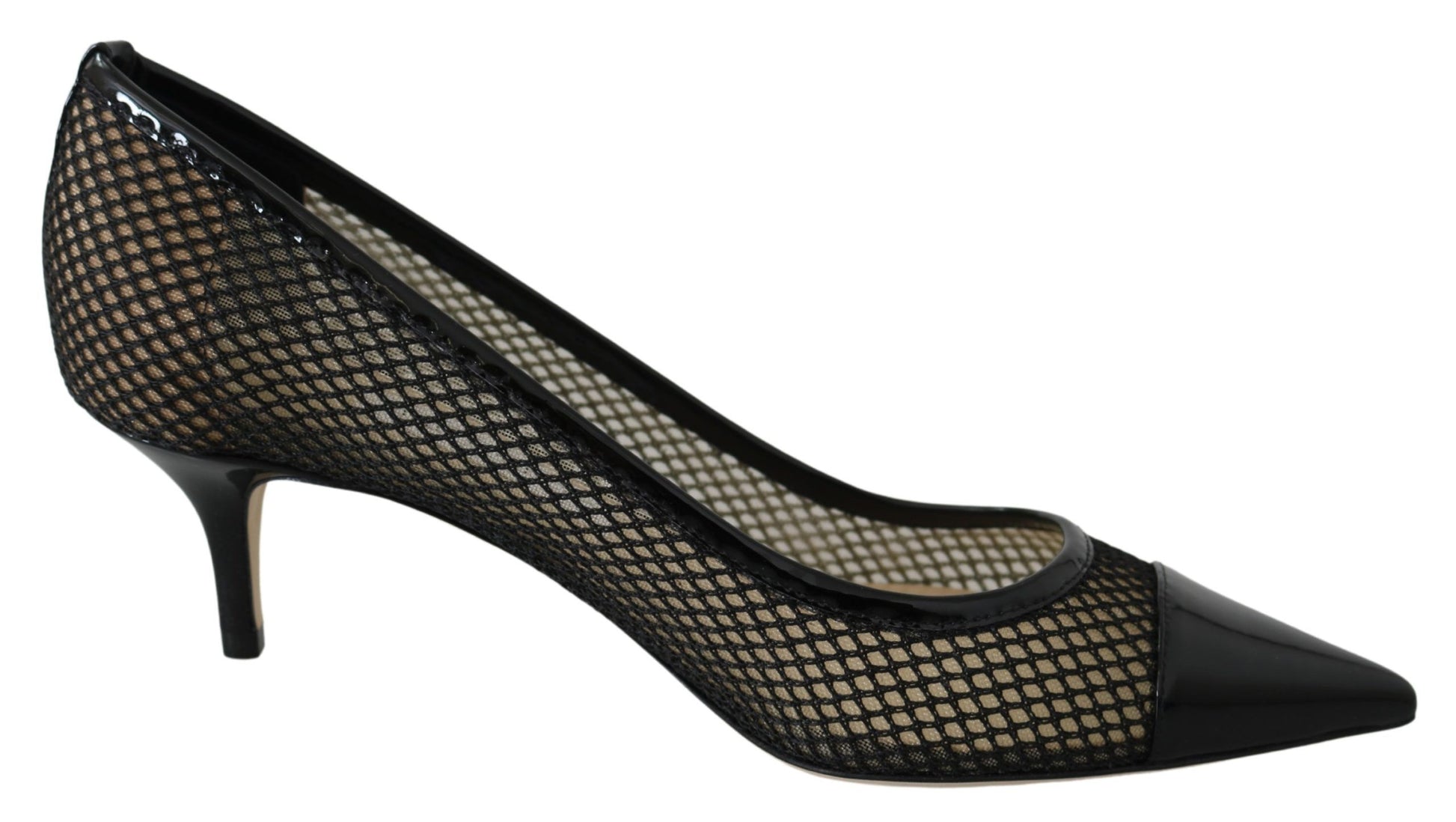 Jimmy Choo Chic Patent Mesh Pointed Pumps - Ginchy