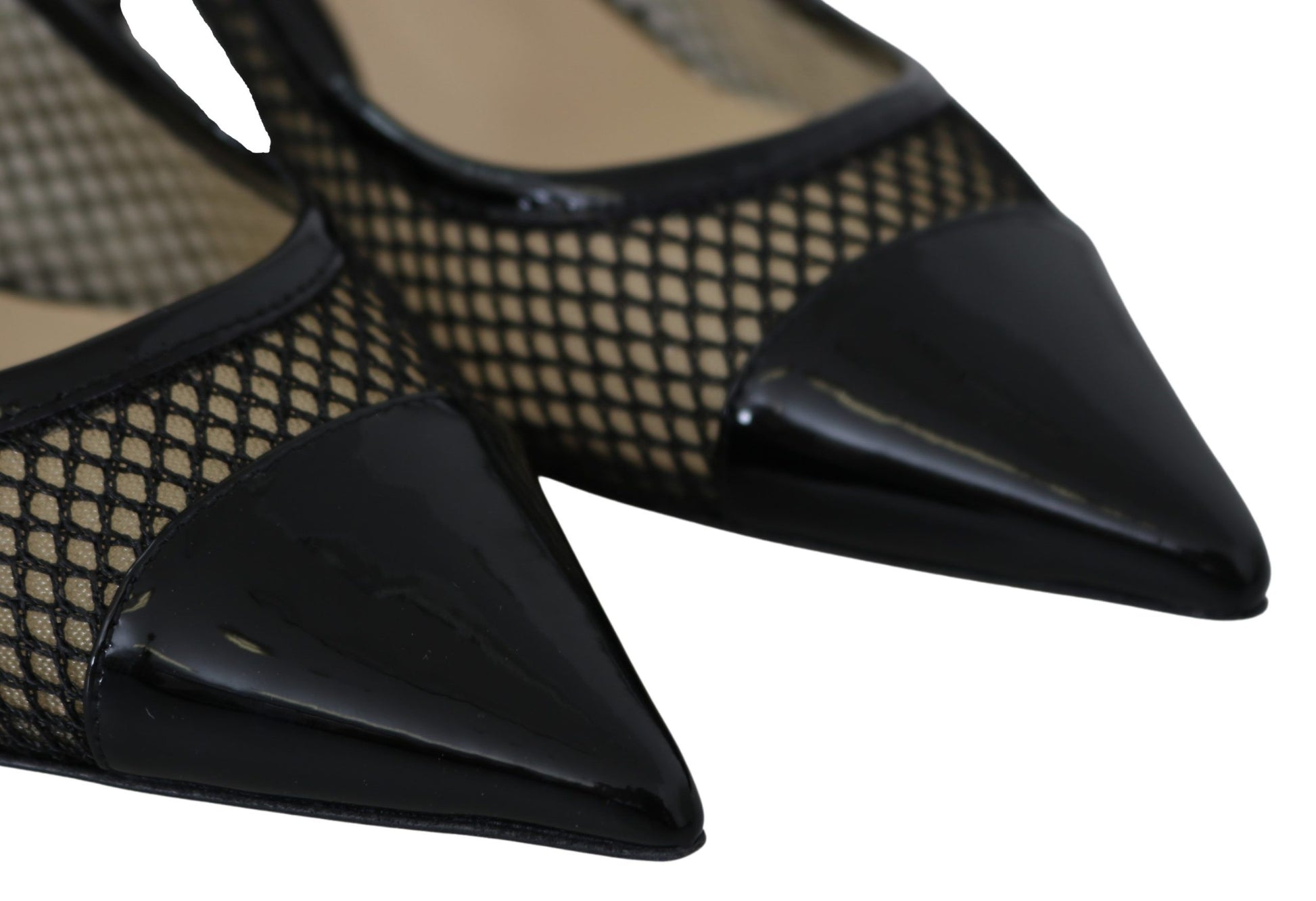 Jimmy Choo Chic Patent Mesh Pointed Pumps - Ginchy