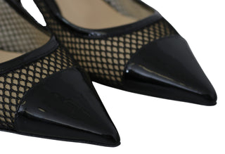Jimmy Choo Chic Patent Mesh Pointed Pumps - Ginchy