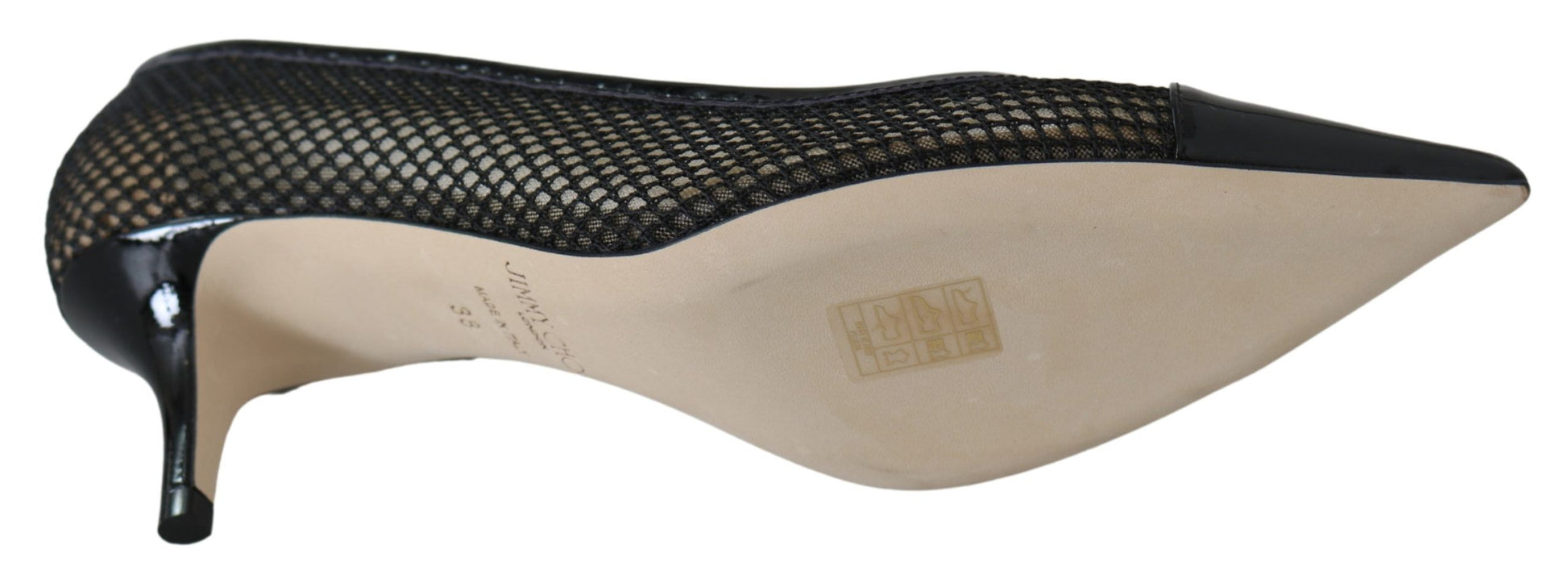Jimmy Choo Chic Patent Mesh Pointed Pumps - Ginchy