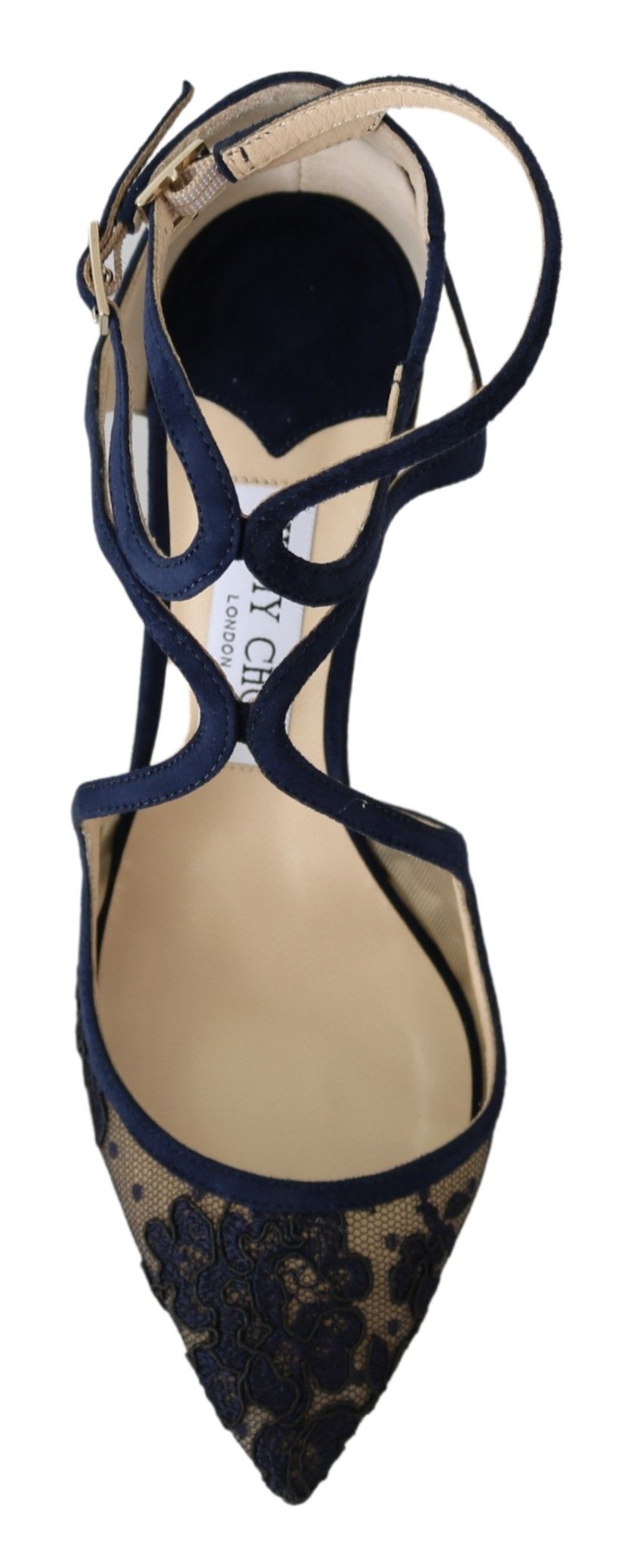 Jimmy Choo Navy Lancer Leather Pumps Elegance Unleashed - Ginchy