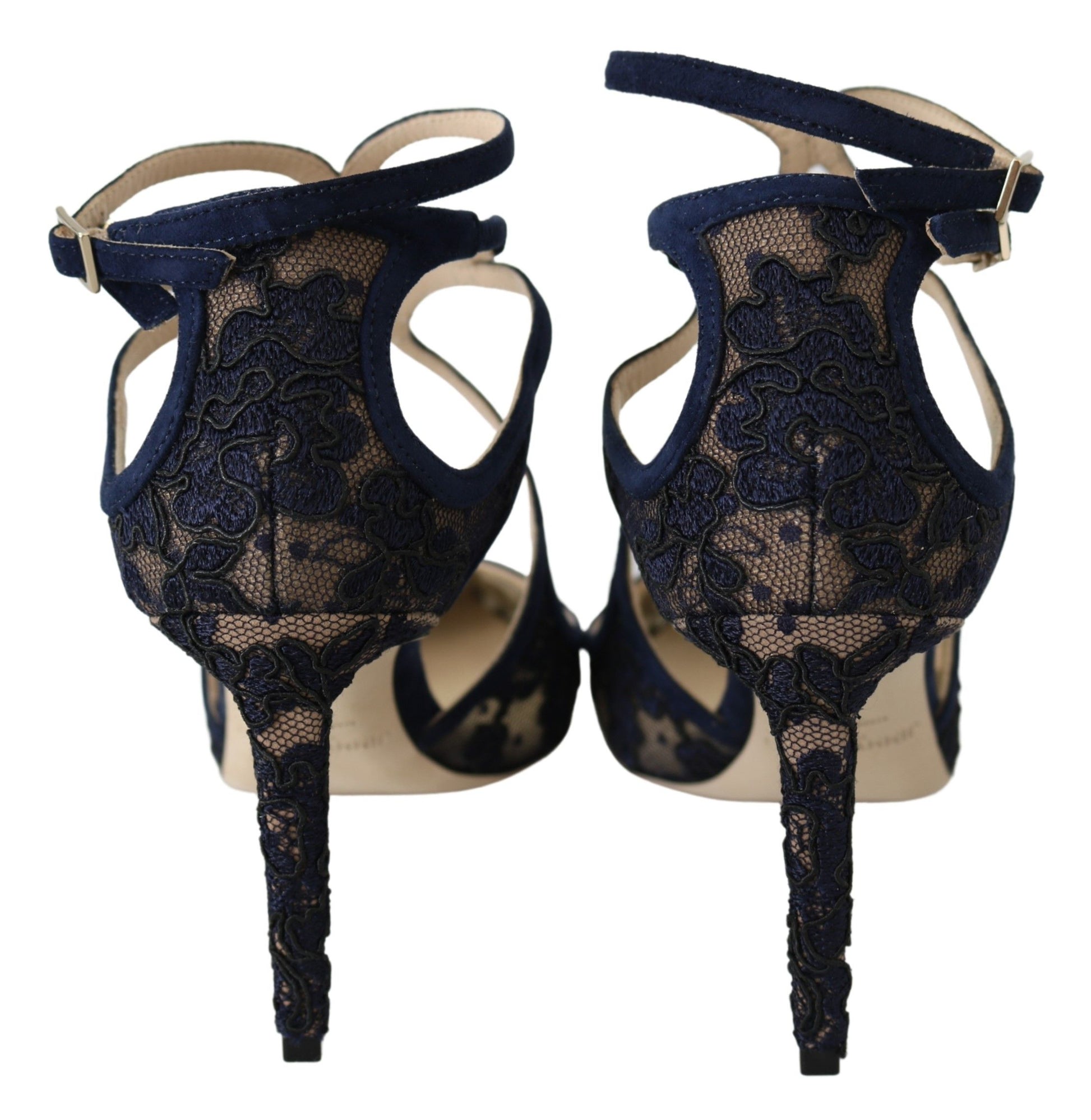 Jimmy Choo Navy Lancer Leather Pumps Elegance Unleashed - Ginchy