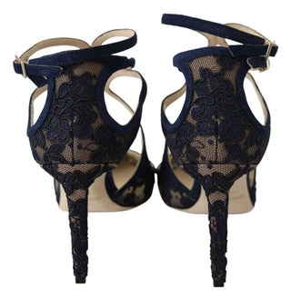Jimmy Choo Navy Lancer Leather Pumps Elegance Unleashed - Ginchy
