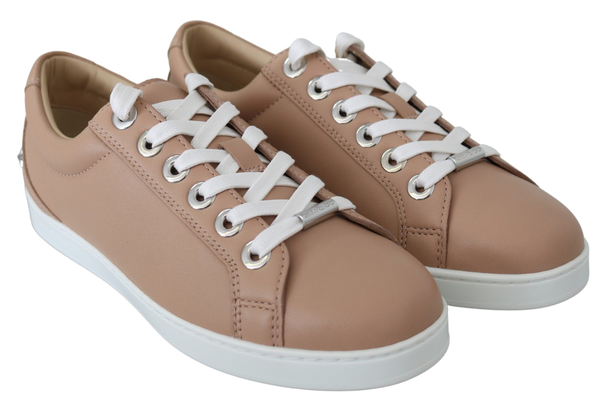 Jimmy Choo Powder Pink Nappa Leather Sneakers - Ginchy