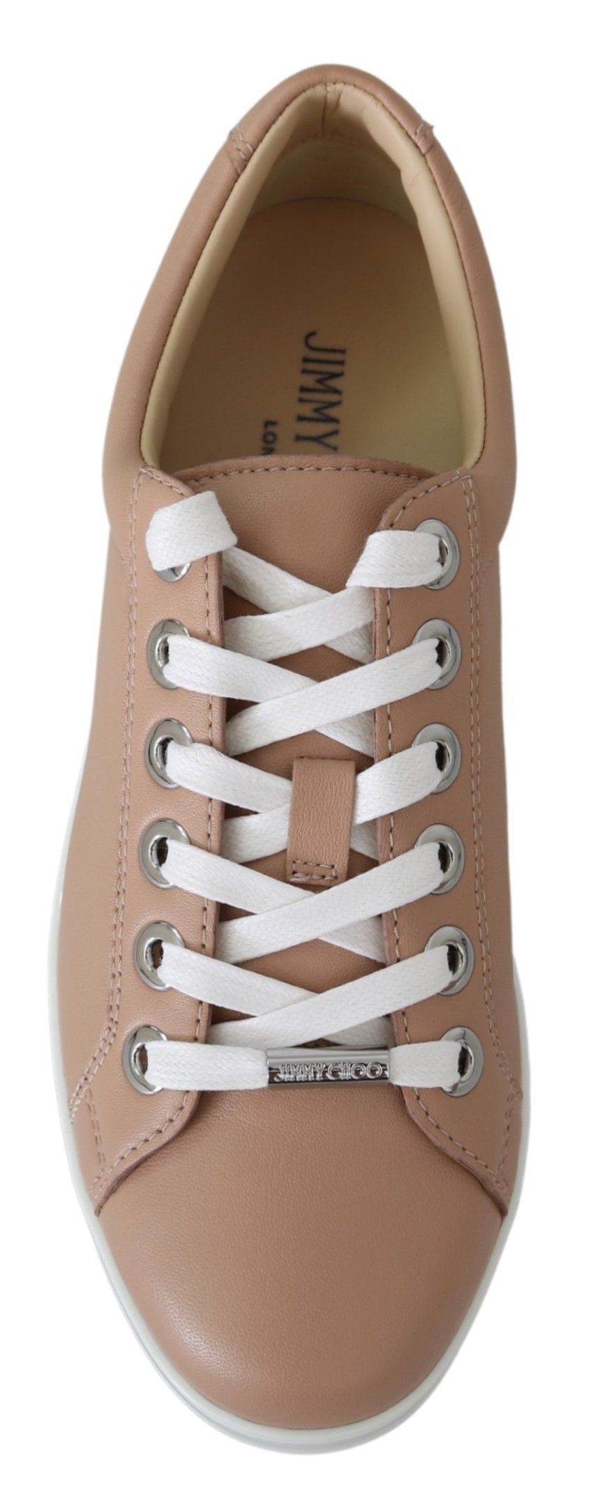 Jimmy Choo Powder Pink Nappa Leather Sneakers - Ginchy