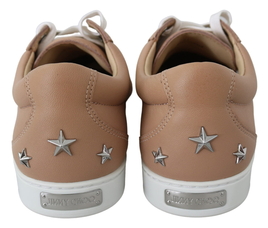 Jimmy Choo Powder Pink Nappa Leather Sneakers - Ginchy