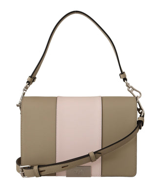 Karl Lagerfeld Chic Sage Shoulder Bag with Dual Straps - Ginchy