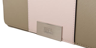 Karl Lagerfeld Chic Sage Shoulder Bag with Dual Straps - Ginchy