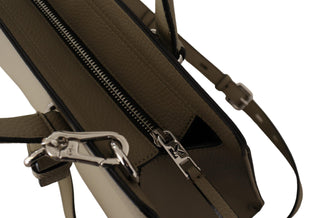 Karl Lagerfeld Enchanting Sage Green Leather Tote - Ginchy