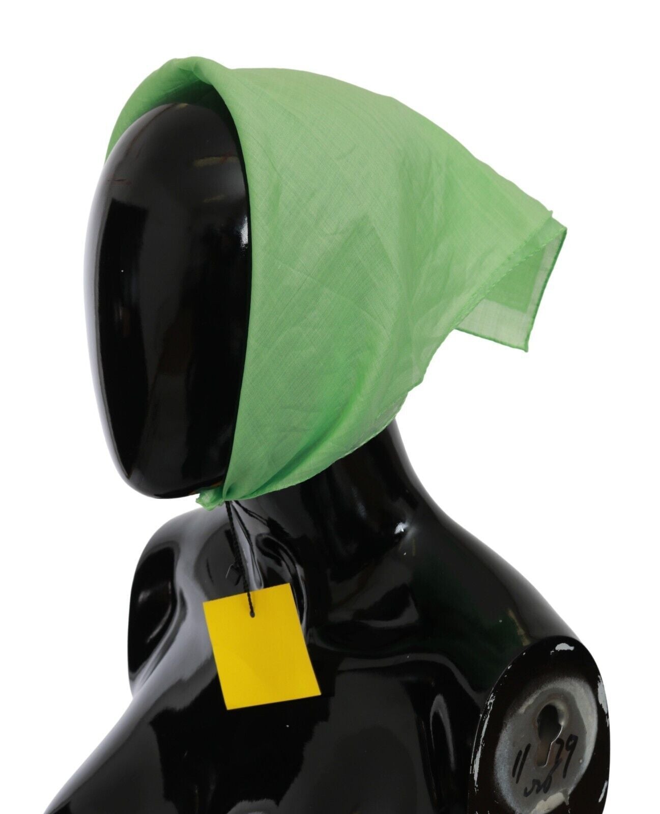 Versace Apple Green Linen Square Foulard Head Wrap Scarf - Ginchy