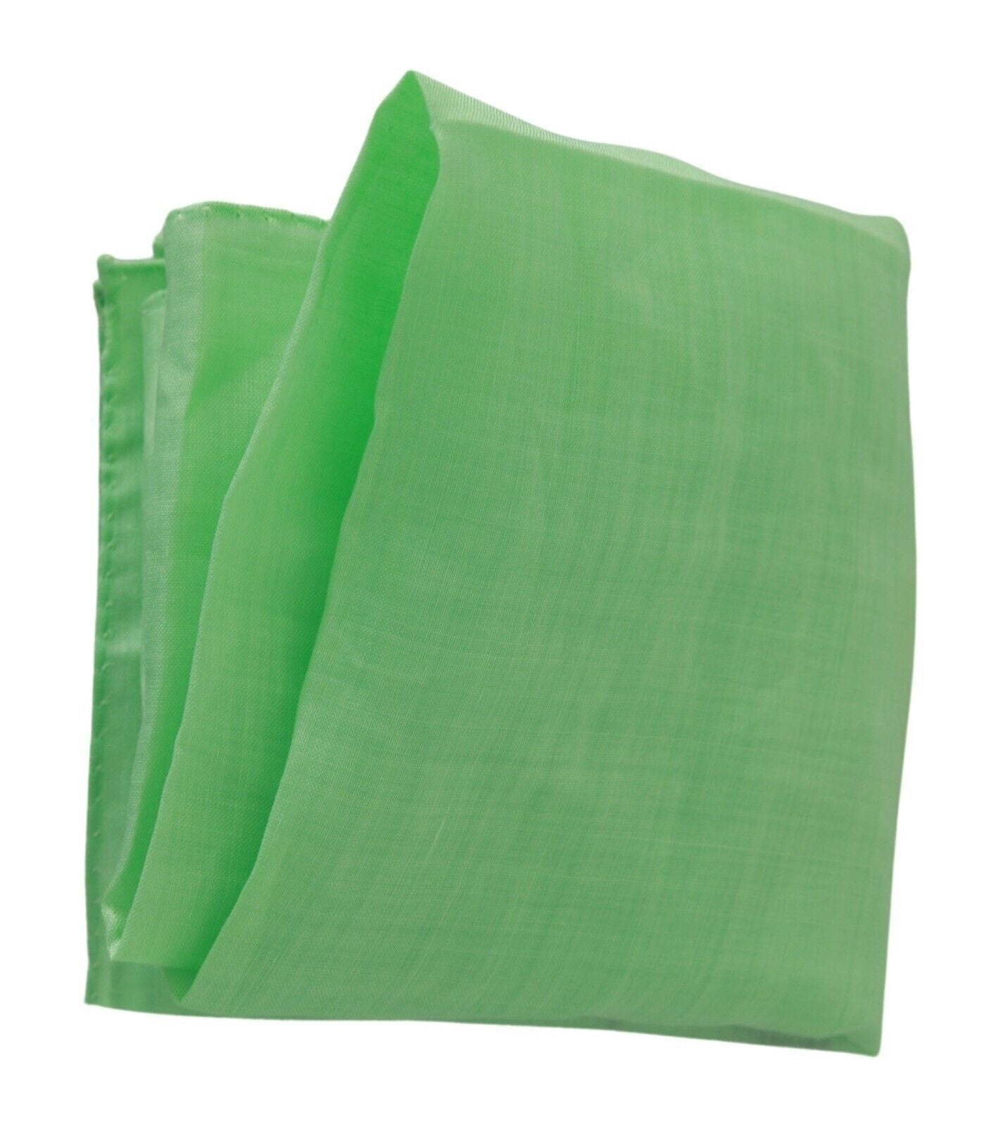 Versace Apple Green Linen Square Foulard Head Wrap Scarf - Ginchy