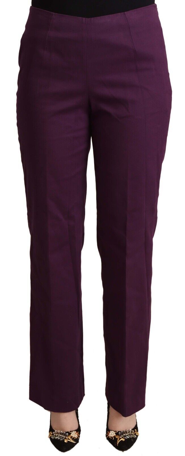 BENCIVENGA Violet High Waist Tapered Casual Pants - Ginchy