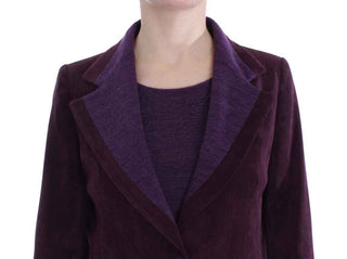 BENCIVENGA Purple Wool Suit T-Shirt Set