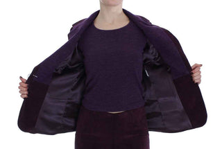 BENCIVENGA Purple Wool Suit T-Shirt Set