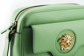 Versace Elegant Mint Green Leather Camera Case Bag - Ginchy
