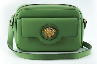 Versace Elegant Mint Green Leather Camera Case Bag - Ginchy
