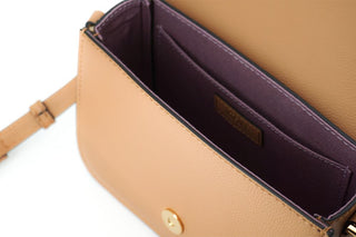 Versace Elegant Calf Leather Shoulder Bag in Brown - Ginchy