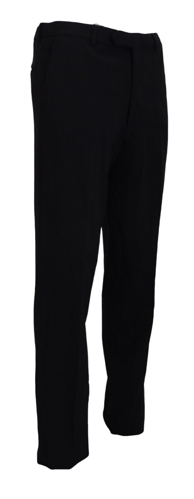 BENCIVENGA Black Straight Fit Men Formal Trousers Pants - Ginchy
