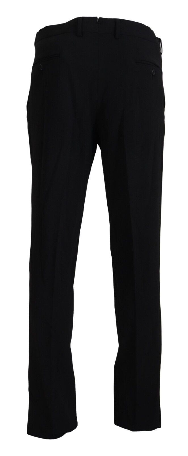 BENCIVENGA Black Straight Fit Men Formal Trousers Pants - Ginchy