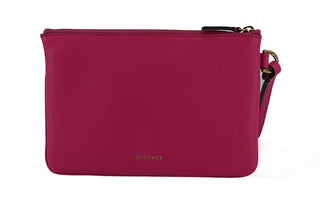 Versace Elegant Pink Leather Pouch Clutch - Ginchy