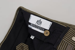 BENCIVENGA Multicolor Striped Pure Cotton Men Pants - Ginchy