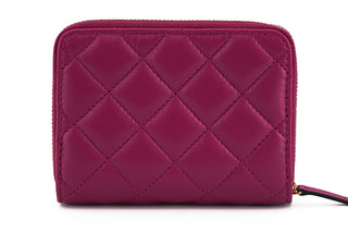 Versace Elegant Purple Quilted Leather Wallet - Ginchy