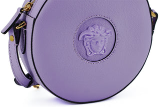 Versace Elegant Purple Round Shoulder Bag - Ginchy