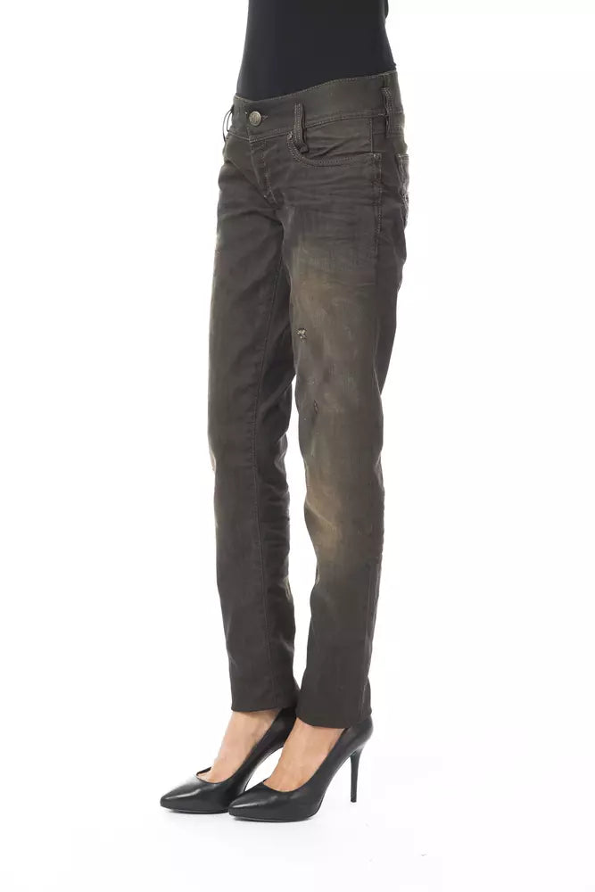BYBLOS Black Cotton Women Jeans - Ginchy