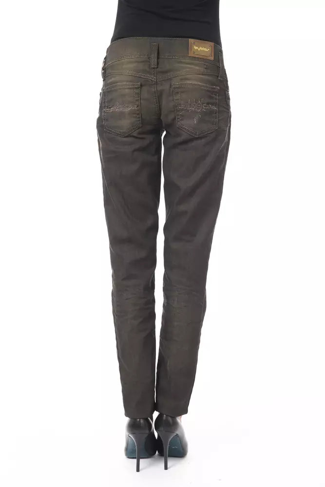 BYBLOS Black Cotton Women Jeans - Ginchy