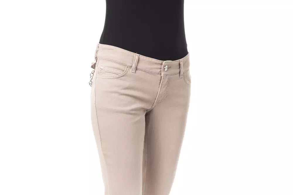 BYBLOS Beige Cotton Women Pants - Ginchy