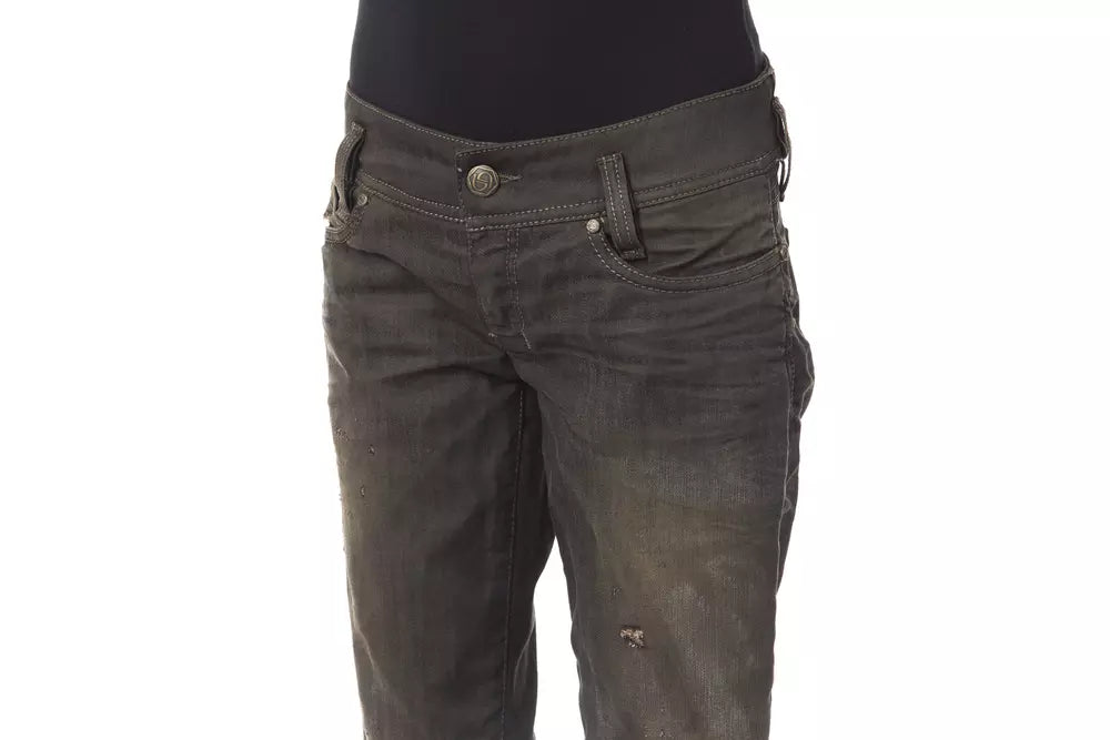 BYBLOS Black Cotton Women Jeans - Ginchy