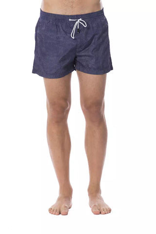 Roberto Cavalli Sport Blue Polyester Men's Swim Trunk - Ginchy
