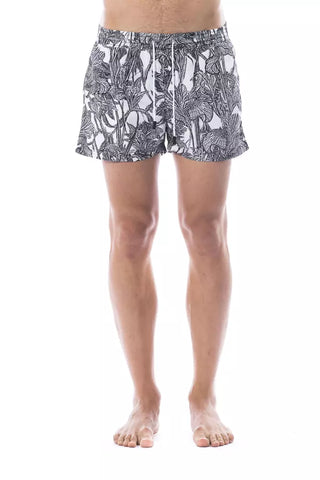 Roberto Cavalli Sport Black Polyester Men's Swim Trunk - Ginchy