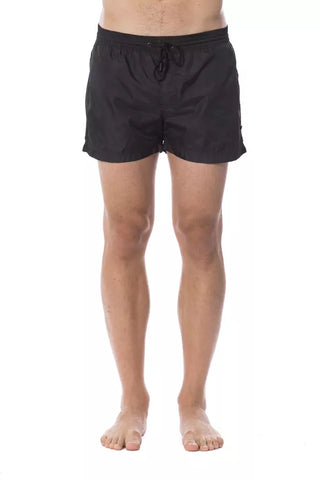 Roberto Cavalli Sport Black Polyester Men's Swim Trunk - Ginchy