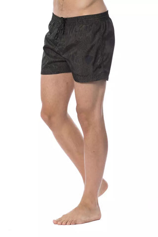 Roberto Cavalli Sport Army Polyester Men Swimwear - Ginchy