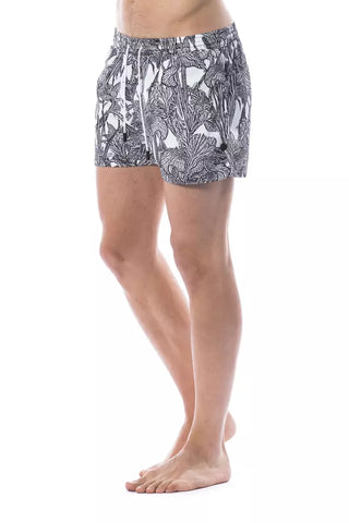 Roberto Cavalli Sport Black Polyester Men's Swim Trunk - Ginchy