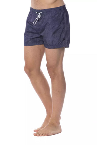 Roberto Cavalli Sport Blue Polyester Men's Swim Trunk - Ginchy