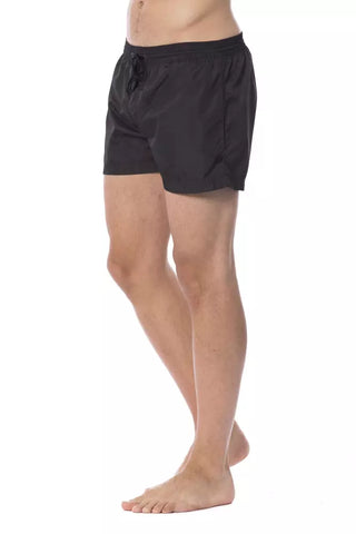 Roberto Cavalli Sport Black Polyester Men's Swim Trunk - Ginchy
