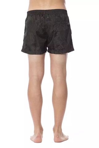 Roberto Cavalli Sport Army Polyester Men Swimwear - Ginchy