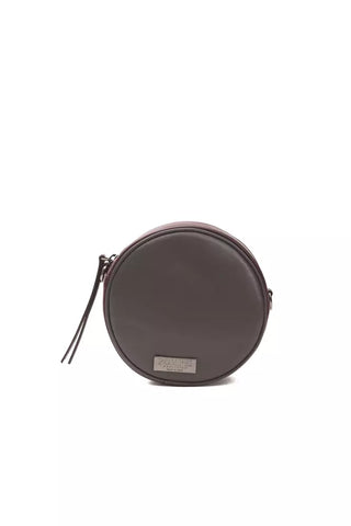 Pompei Donatella Chic Burgundy Small Oval Crossbody Bag - Ginchy