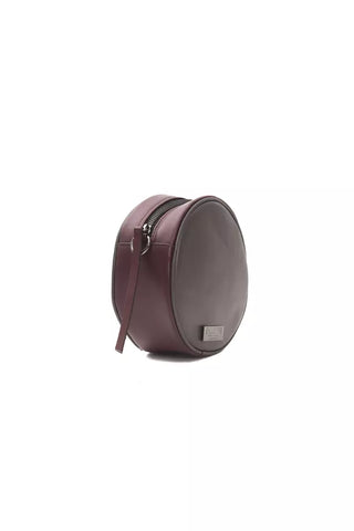 Pompei Donatella Chic Burgundy Small Oval Crossbody Bag - Ginchy