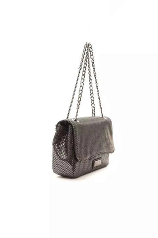 Pompei Donatella Gray Leather Women Crossbody Bag