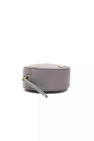 Pompei Donatella Gray Leather Women Crossbody