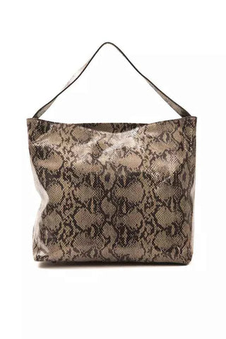Pompei Donatella Brown Leather Women Shoulder Bag