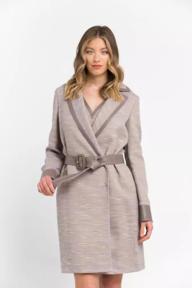 Trussardi Beige Cotton Women Coat - Ginchy