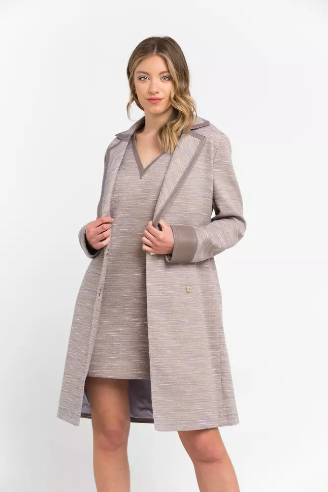 Trussardi Beige Cotton Women Coat - Ginchy