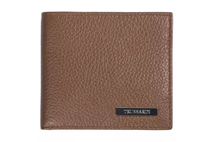 Trussardi Brown Leather Men Wallet - Ginchy