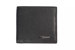 Trussardi Black Leather Men Wallet - Ginchy